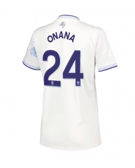 Aston Villa Amadou Onana #24 Maglia Gara Terza Repliche 2025-26 Donna Maniche Corte